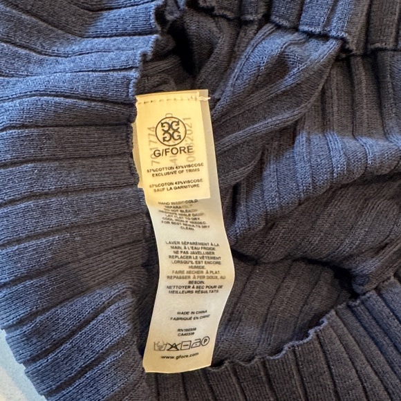 G/FORE Navy and Blue Crew Neck Sweater - Picture 7 of 7